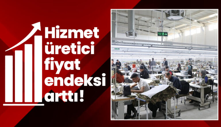 Hizmet üretici fiyat endeksi arttı